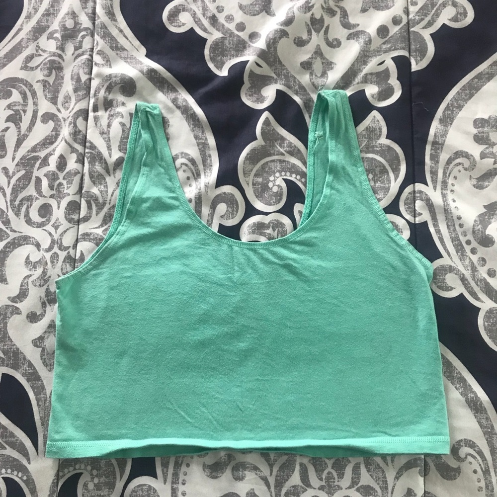 Turquoise crop top